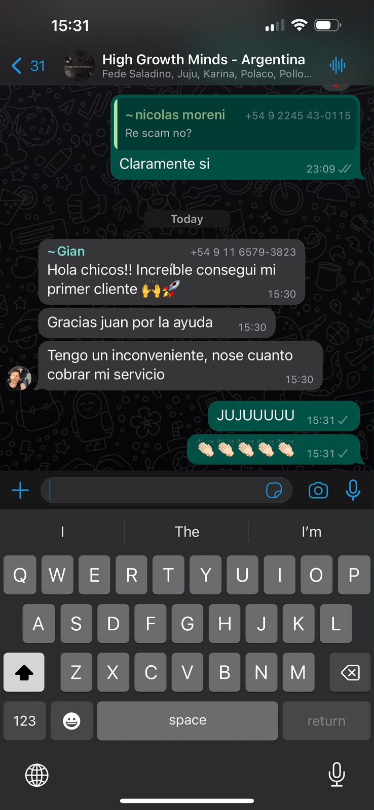 Gian · primer cliente