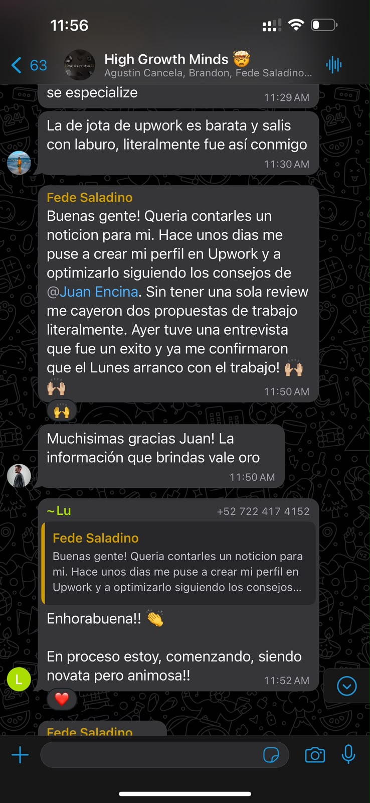 Fede · dos propuestas sin reviews