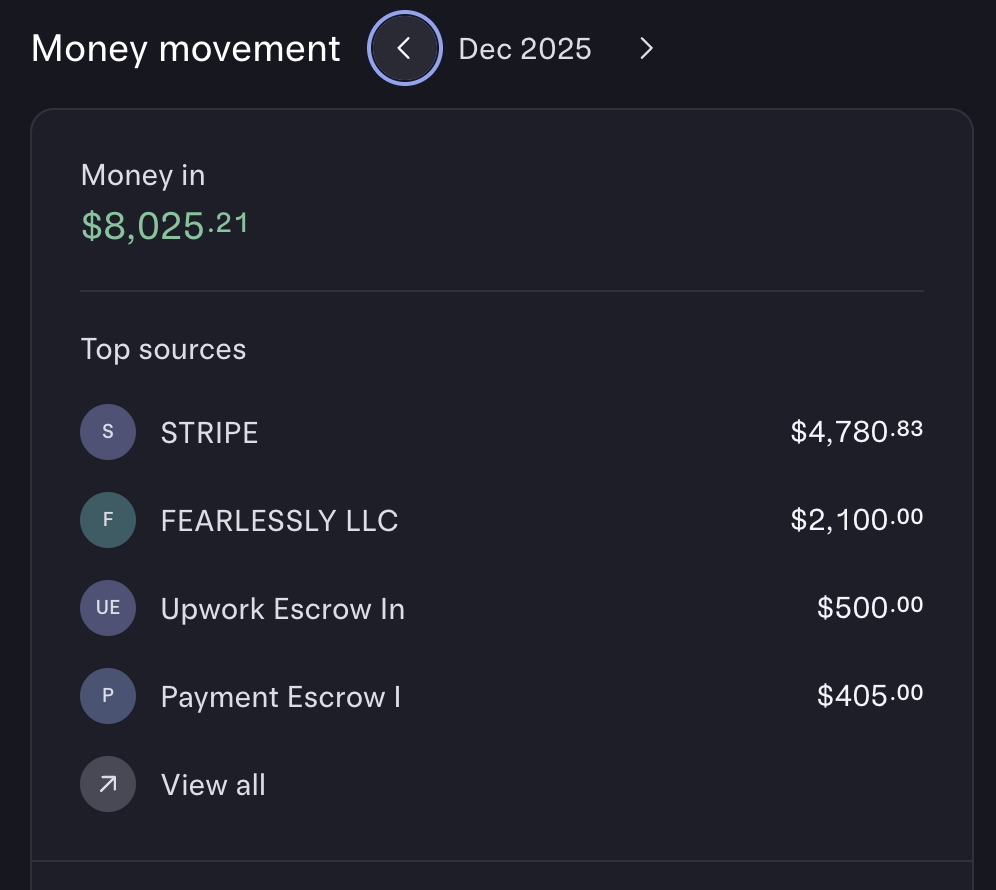 Mercury · Dic 2025 · $8K